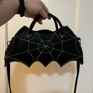 Spiderweb Bat-Shaped Purse